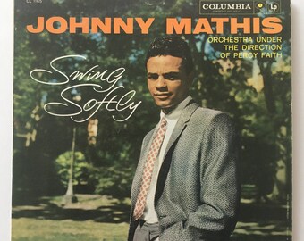 Johnny Mathis - Swing Softly LP Vinyl Record Album, Columbia - CL 1165, 1958 Original Pressing