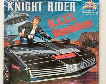 Knight Rider - K.I.T.T. Vanishes 7' Vinyl Record / 24 Page Book, Kid Stuff Records - DBR 246, 1985