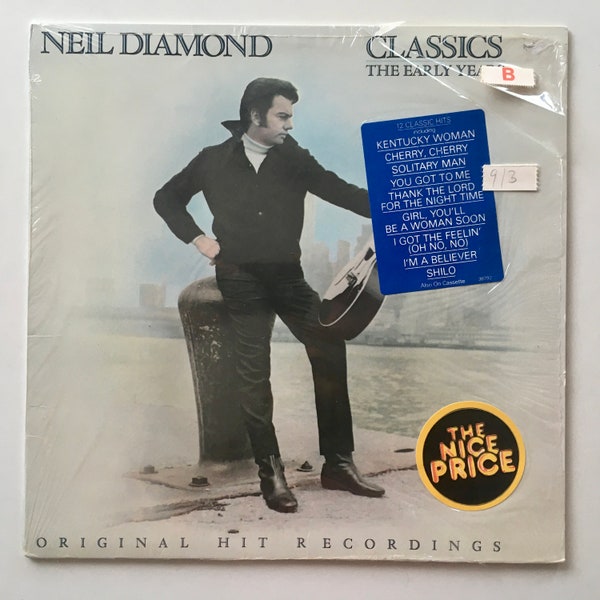 Neil Diamond - Classics The Early Years LP Vinyl Record Album,  Columbia-PC 38792, Rock, 1983, Original Pressing