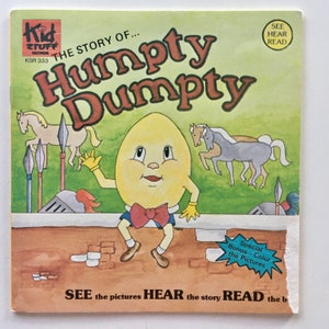 The Story of Humpty Dumpty 7&#39; Vinyl Record / Read Along Book, Kid Stuff Records - KSR 333, 1979, Original Pressing