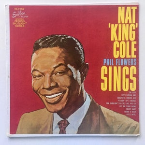Nat King Cole / Phil Flowers - Sings LP Vinyl Record Album, Design Records - DLP-162, 1962, Pressage original