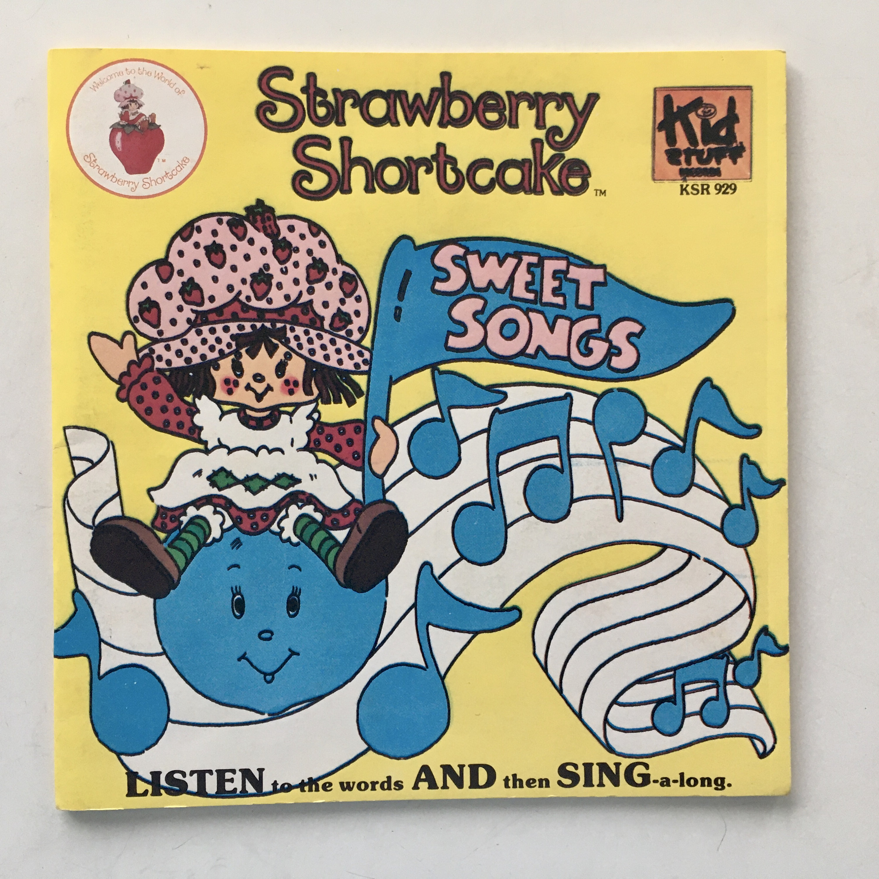 Strawberry Shortcake Sweet Songs 7' Vinyl Record / Book, Kid Stuff