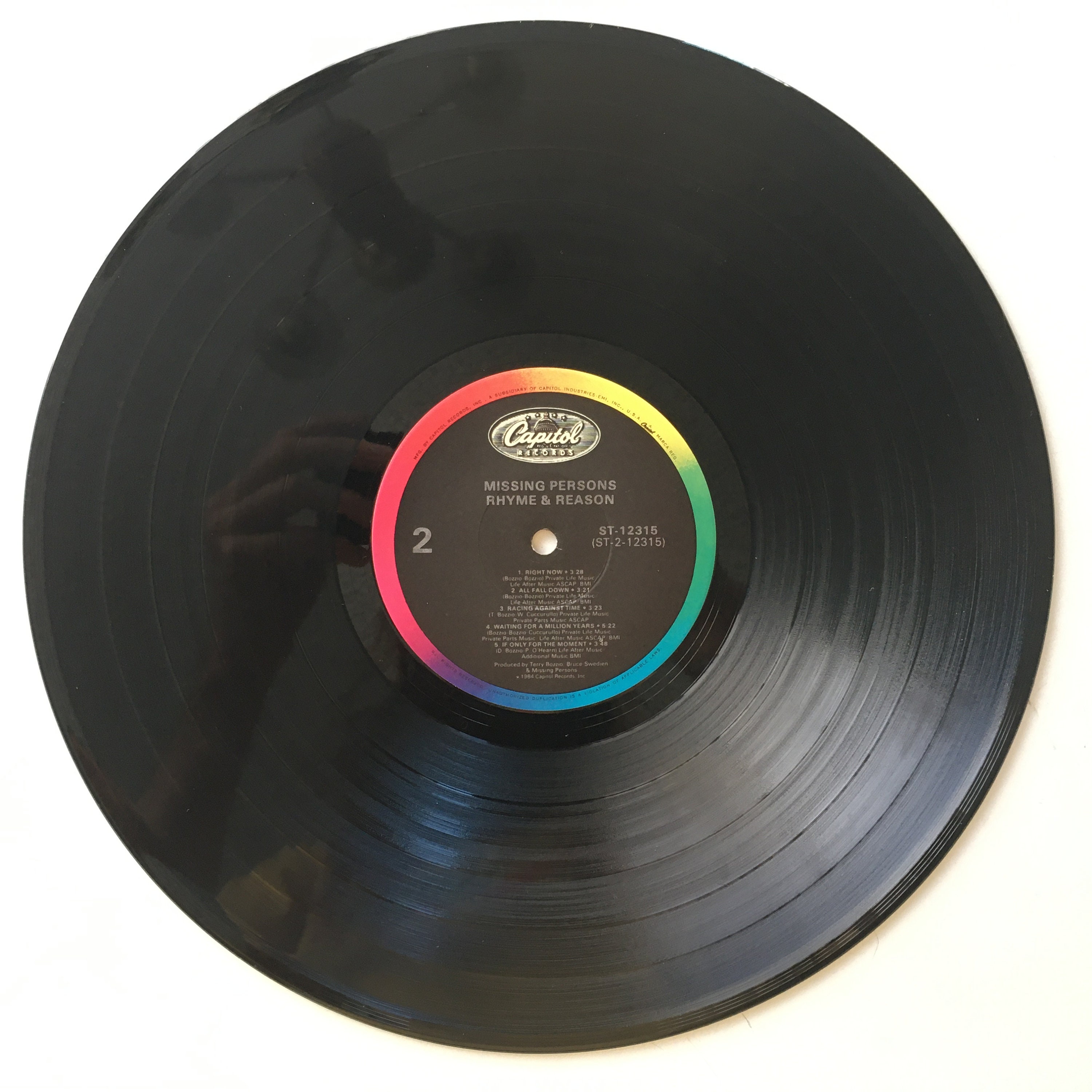 Missing Persons - Rhyme & Reason LP ビニールレコードアルバム 