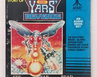 Atari - Story of Yars' Revenge 7' Vinyl Record / Book, Kid Stuff - KSR-943, Children's Story, 1982, Original Pressing