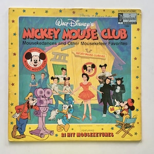 Mickey Mouse Club - Mousekedances and Other Mouseketeer Favorites LP Vinyl Record Album, Disneyland 1362, 1974, Original Pressing