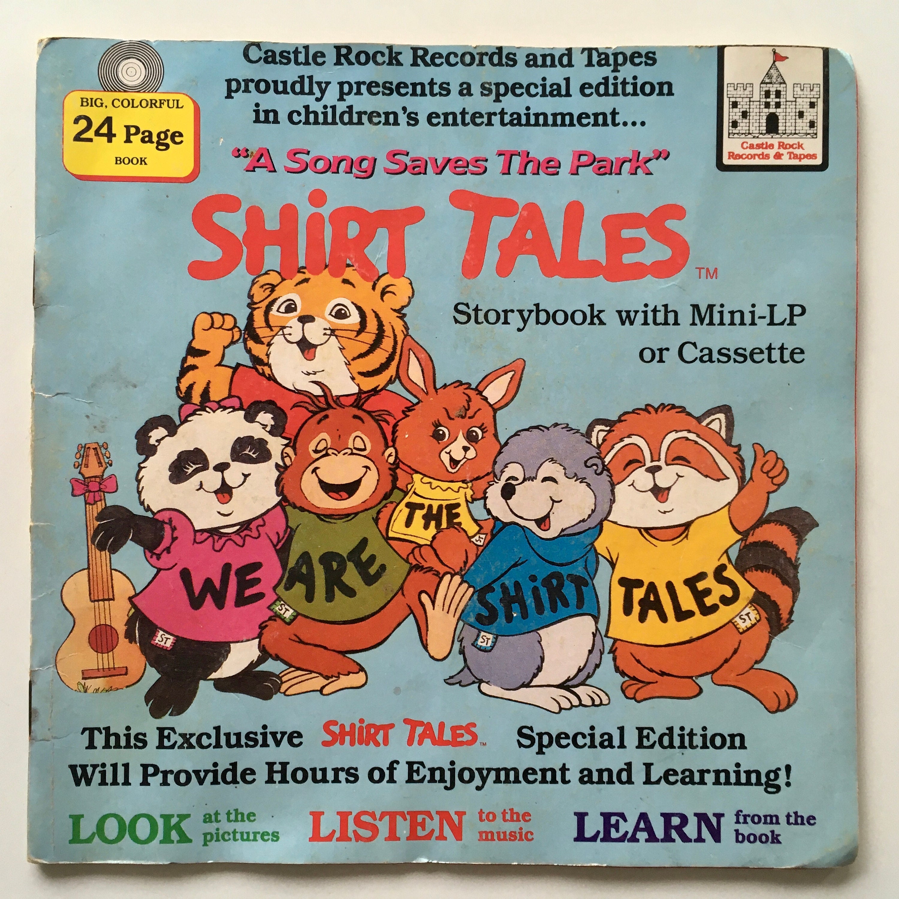 Shirt Tales - A Song Saves the Park 7' Vinyl Record / Book, Castle
