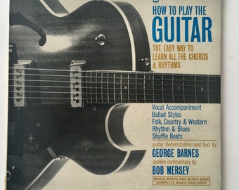 How To Play The Guitar LP Vinyl Record, Music Minus One - MMO 130, 1961, Original Pressing
