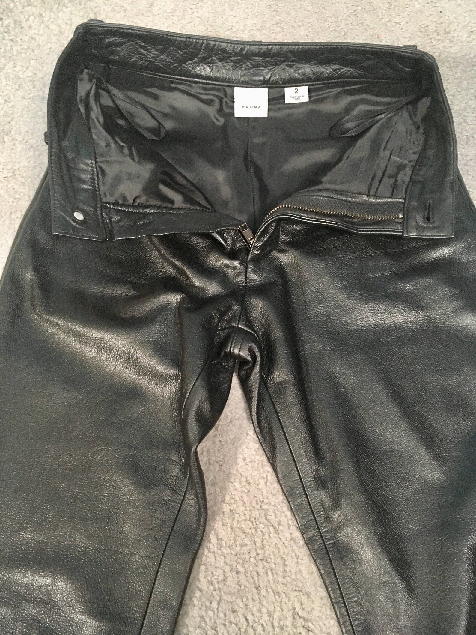 Black Leather Pants Wilsons Leather Maxima Size 26 / 2 | Etsy