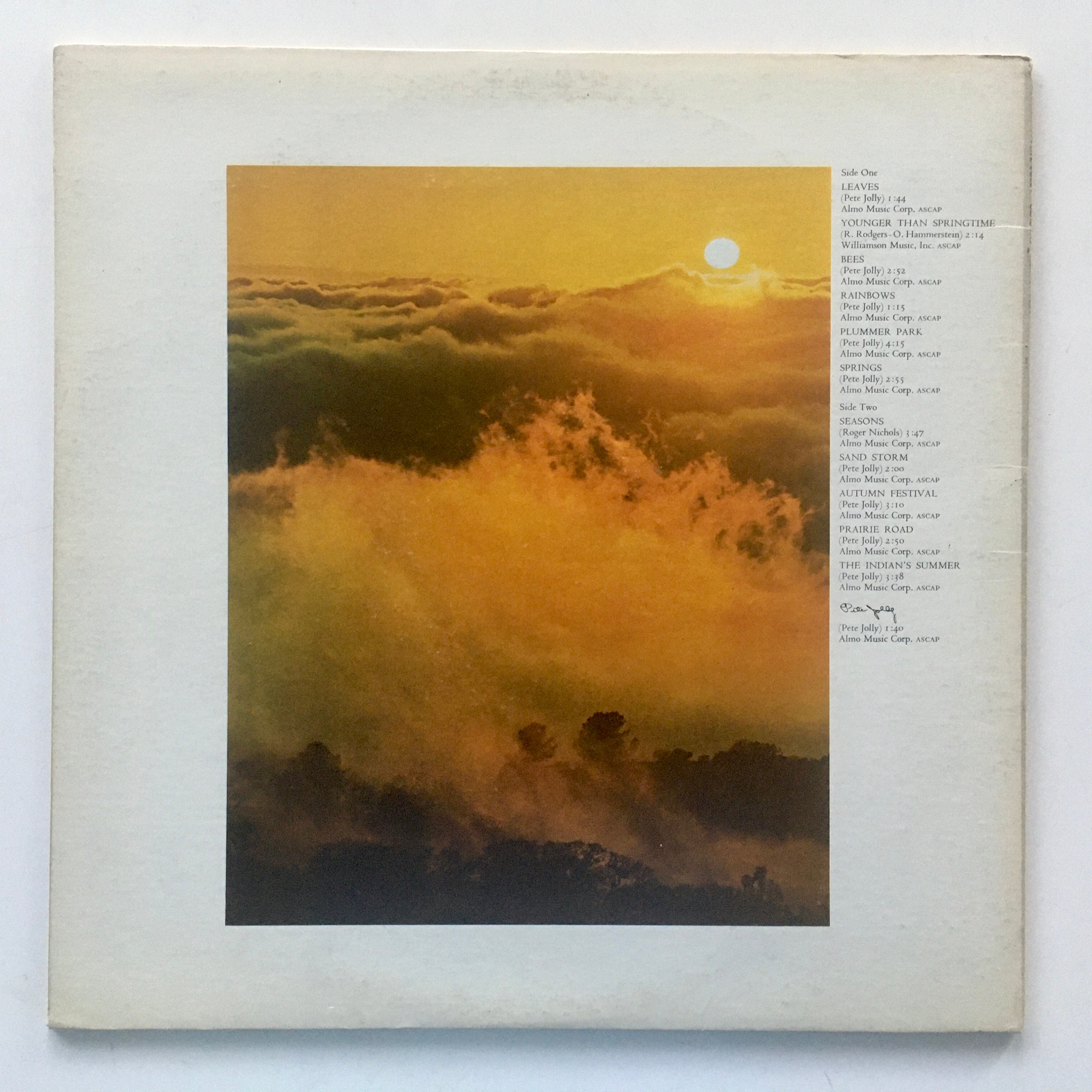 LP Pete Jolly – Seasons Pete Jolly | Seasons – Light in the Attic