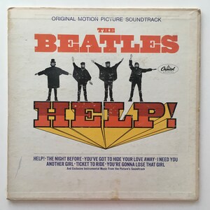 The Beatles - Help! (Original Motion Picture Soundtrack) LP Vinyl Record Album, Capitol Records - MAS-2386, 1965, Original Pressing