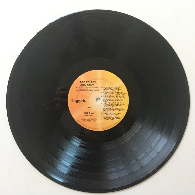 Amy Grant Age to Age LP Vinyl Record Album Myrrh - Etsy