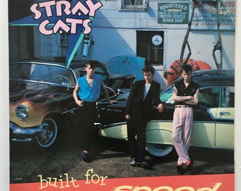 Stray Cats -Built For Speed LP Vinyl Record Album, EMI America - ST-17070,  Rockabilly, 1981, Original Pressing