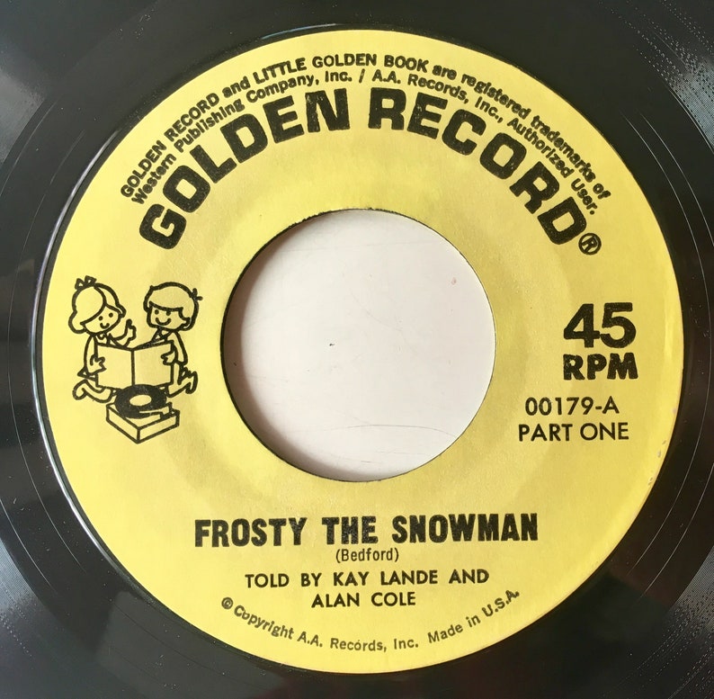Frosty The Snowman 7' Vinyl Record / 24 Page Read Along image 6