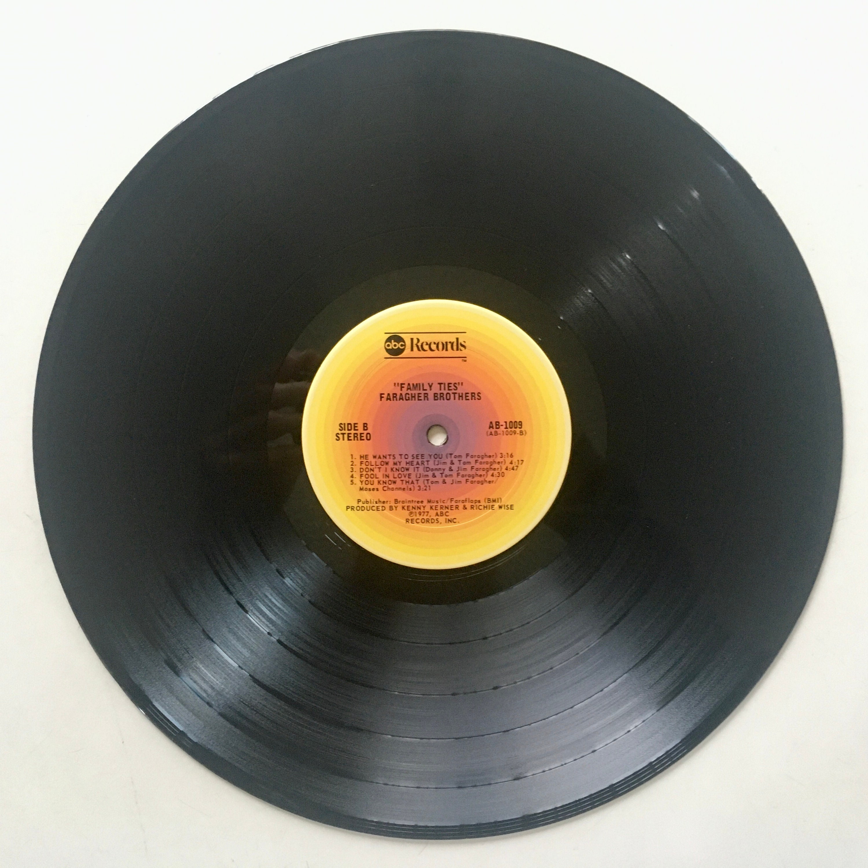 Faragher Bros - Family Ties LP Vinyl Record Album, ABC Records