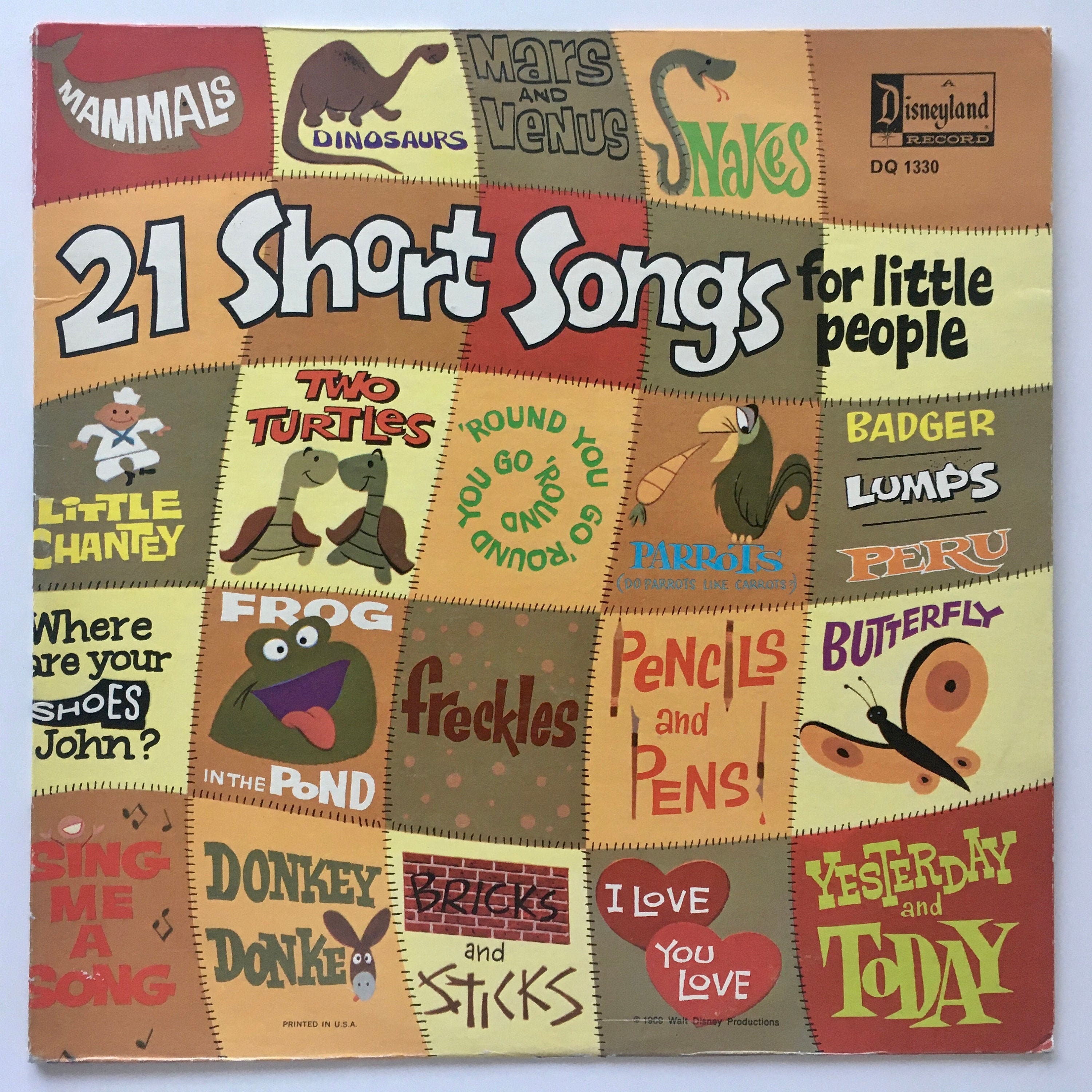 21 Short Songs for Little People LP Vinyl Record Album - Etsy