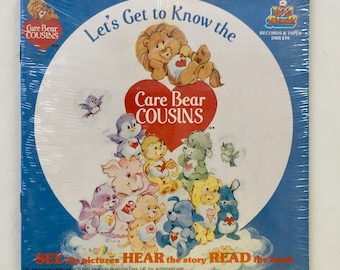 Care Bears - Let's Get to Know the Care Bear Cousins SEALED 7' Vinyl Record /  Book, Kid Stuff - DBR 270, 1985, Original Pressing