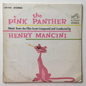 Henry Mancini - The Pink Panther Colored LP Vinyl Record Album, Haishan Records - HS-230, 1963 Taiwan