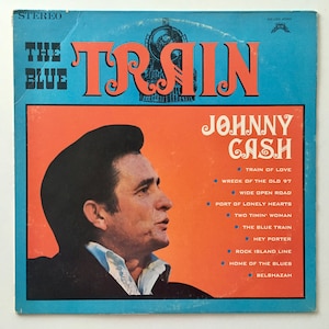 Johnny Cash - The Blue Train LP Vinyl Record Album, Share Records - #5002, Country, Rock, 1970