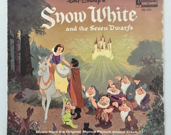 Biancaneve - Musica dalla colonna sonora originale del film LP Disco in vinile, Disneyland-1201, Pop, Bambini, 1968