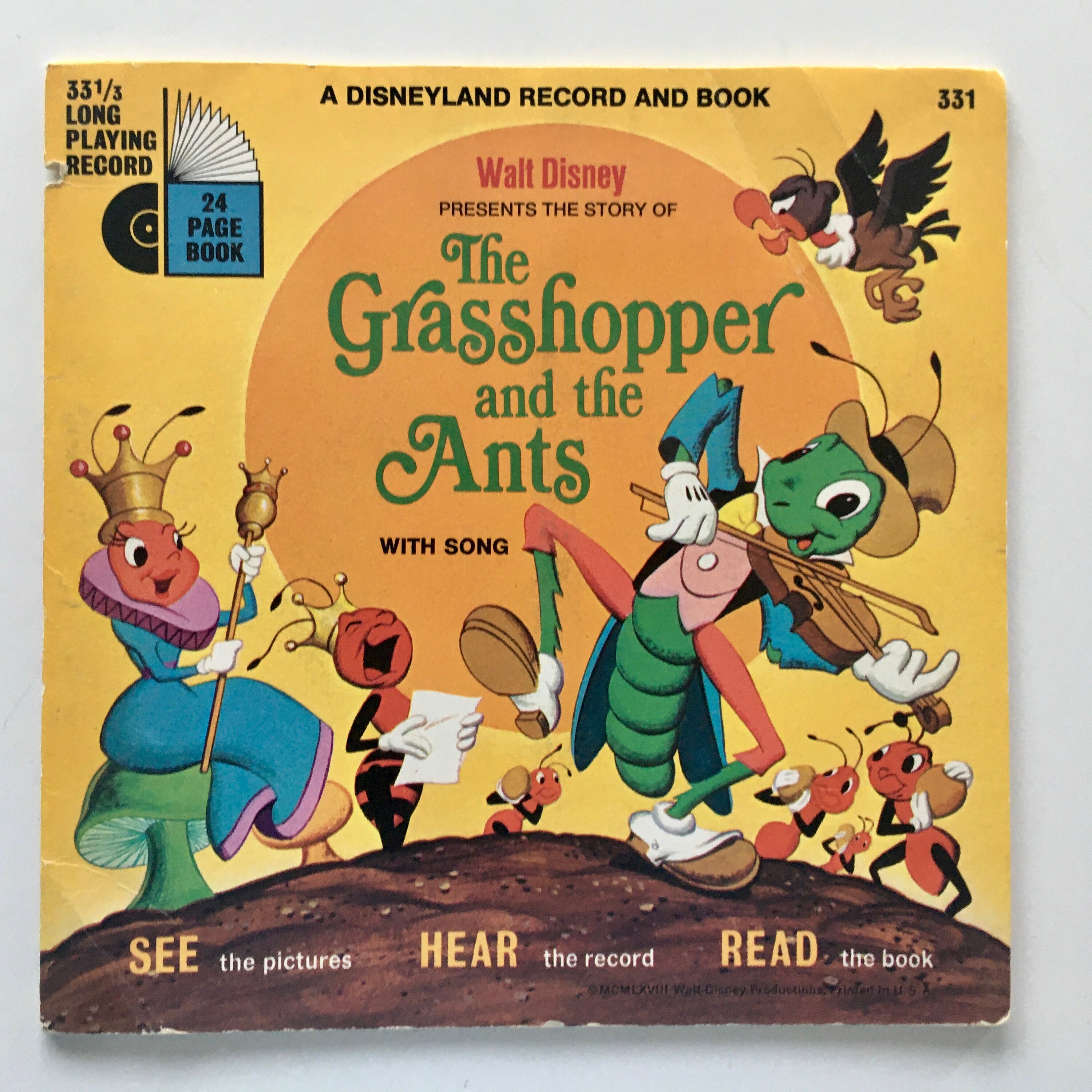 The Grasshopper And The Ants (Walt Disney's Story of ) 7' Vinyl