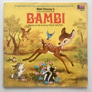 Álbum de discos de vinil Bambi LP, Disneylândia - 3903, 1969
