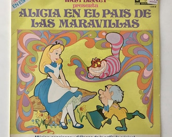 1969 Disney Alice in Wonderland Vinyl Record Booklet Disneyland