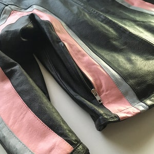 pink motorcycle leathers