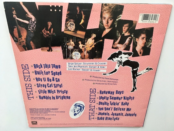 Stray Cats -built for Speed LP Vinyl Record Album, EMI