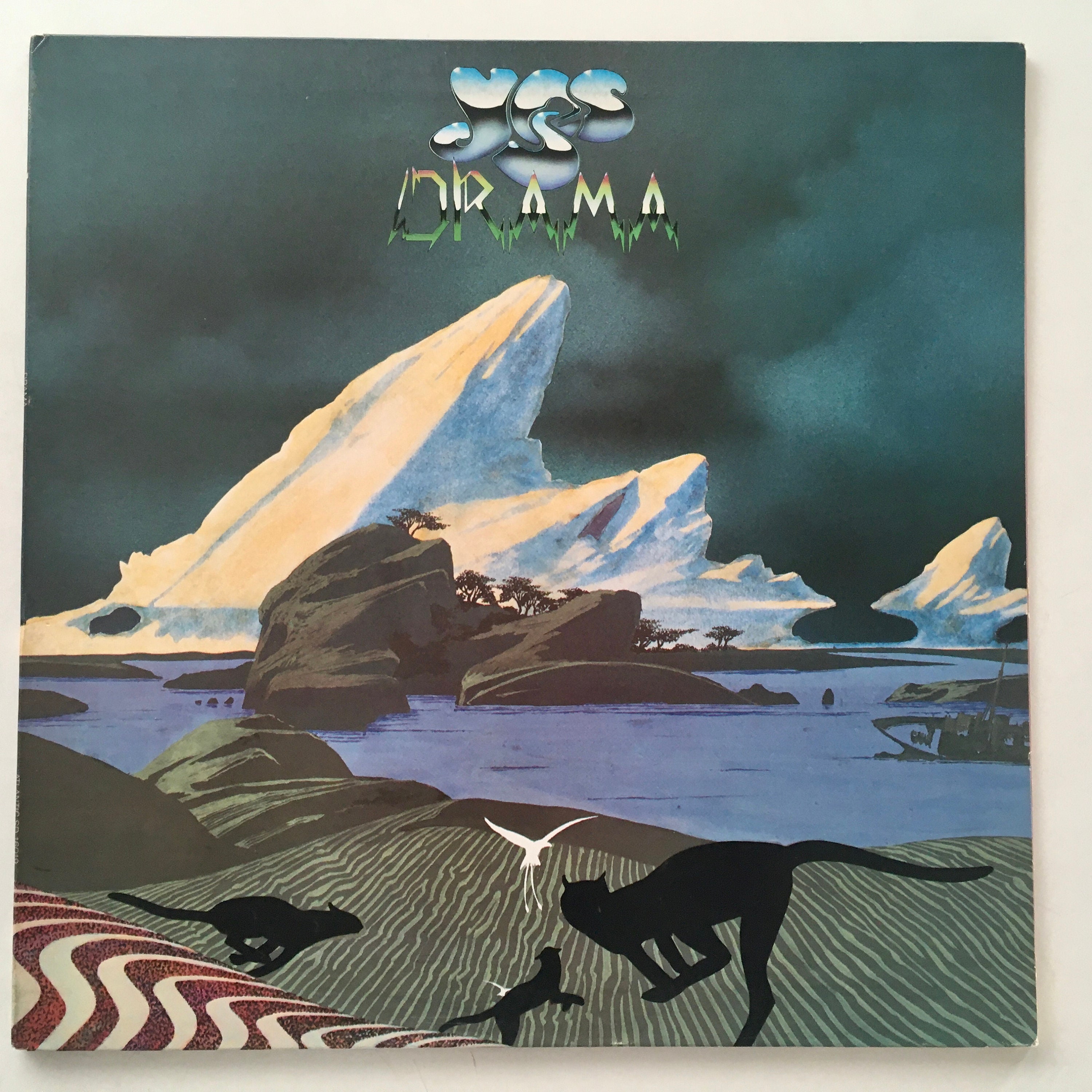 Yes - Drama LP ビニールレコードアルバム、Atlantic - SD 16019、1980