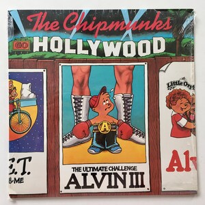 The Chipmunks Go Hollywood LP Vinyl Record Album, RCA - AFL1-4376, 1982 Original Pressing