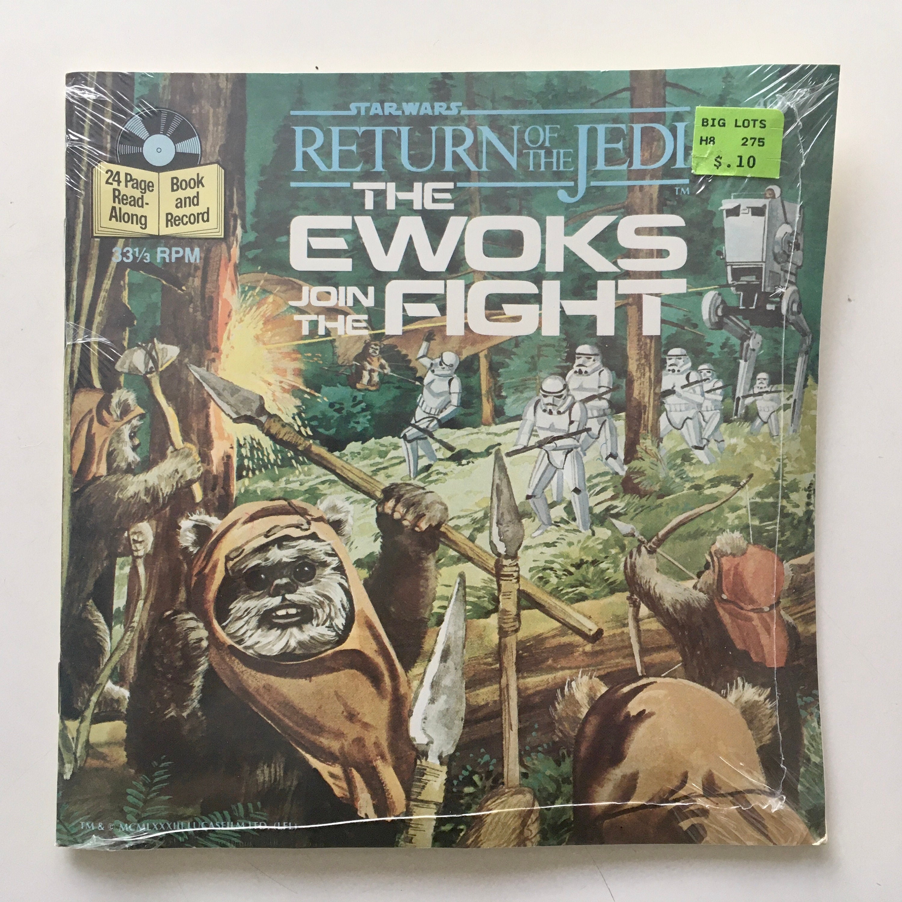 Star Wars the Ewoks Join the Fight SEALED 7' Vinyl Record / 24
