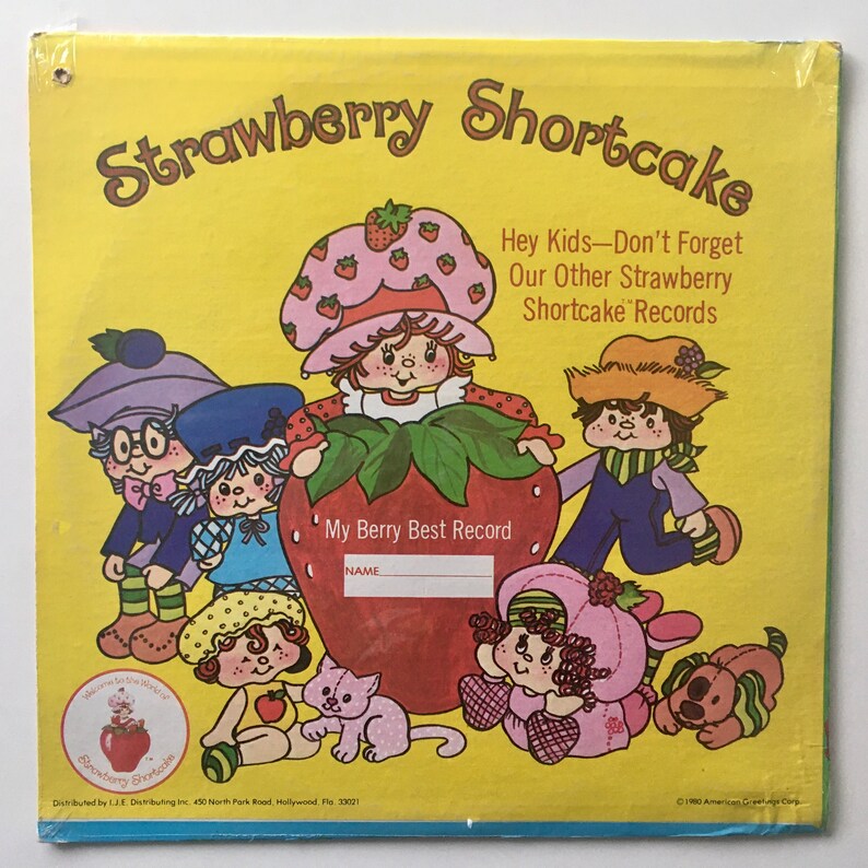 Strawberry Shortcake the World Of SEALED LP Vinyl Record Etsy