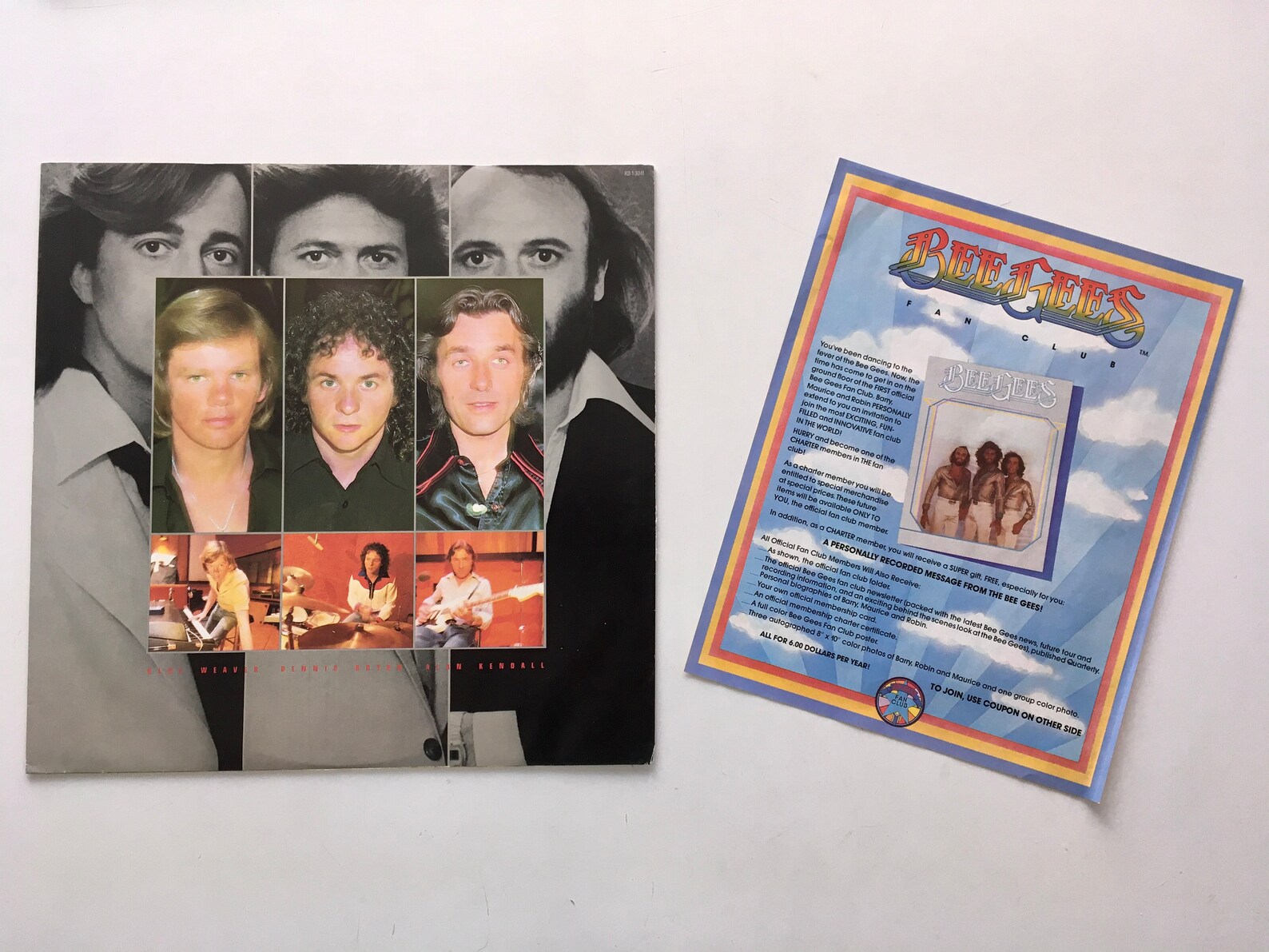 THS BEE GEES Signed Album Spirits Having Flown COA Hologram main image 1