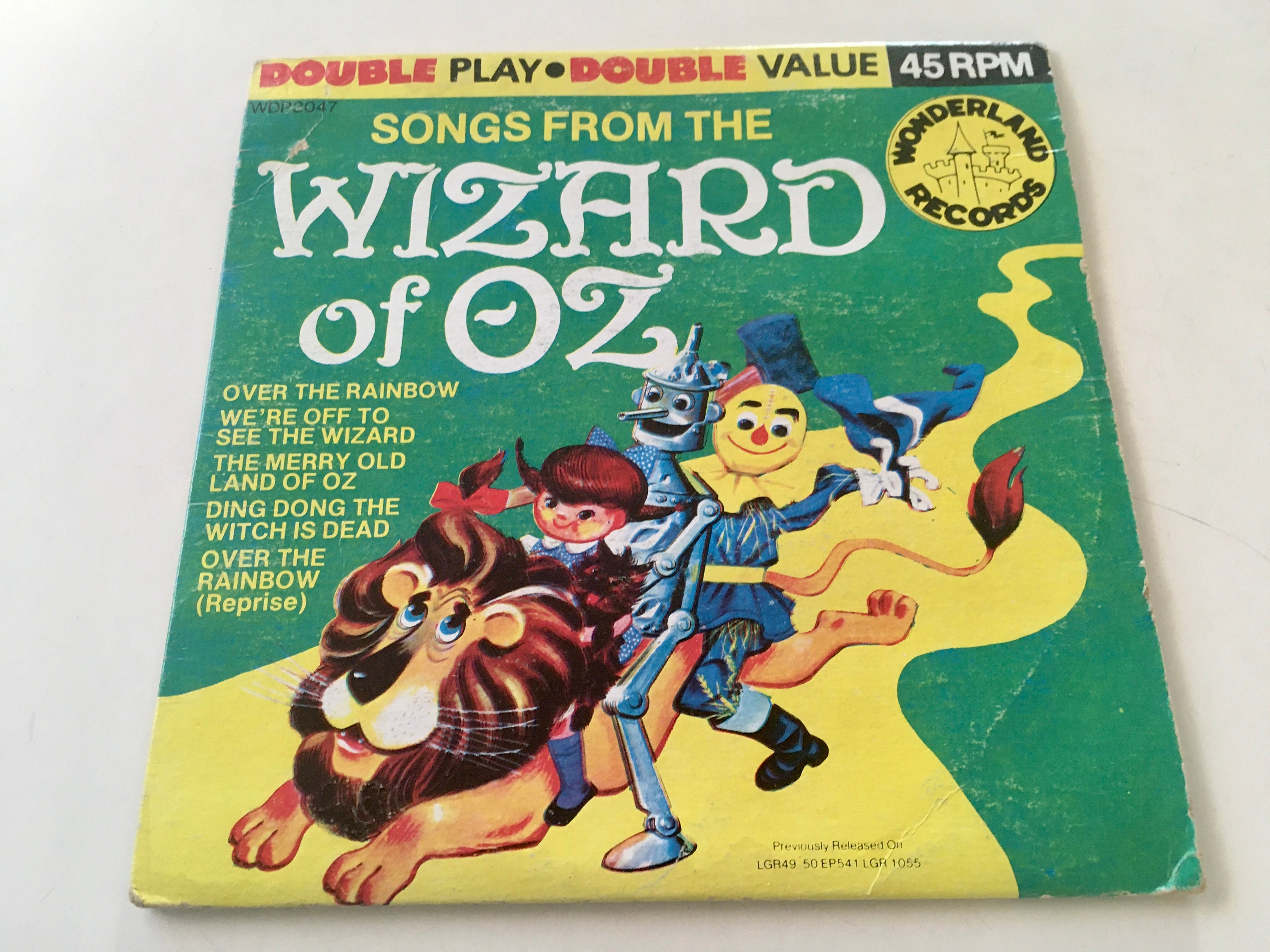 The Wizard of Oz (songs From) 7' 45 RPM EP Vinyl Record