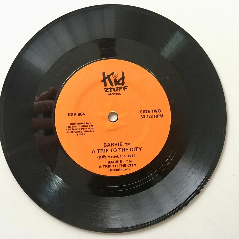 Barbie - A Trip to the City 7' Vinyl Record / Book, Kid Stuff - KSR 964 ...