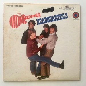 The Monkees - Headquarters LP Vinyl Record Album, Colgems - COM-103, 1967, Original Pressing