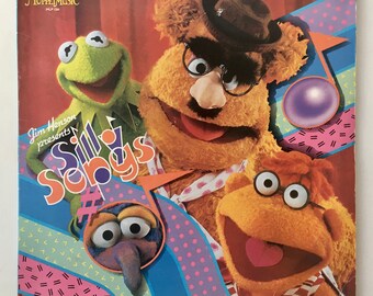 The Muppets - Jim Henson Presents Silly Songs LP Vinyl Record, Muppet Music – MLP 1201, 1986, Original Pressing