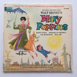 Mary Poppins The Story and The Songs LP Vinyl Record Album, Disneyland - ST 3922, Pop, Childrens, Soundtrack, Story