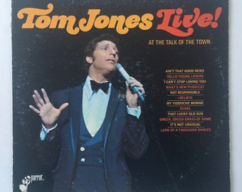 Tom Jones - Tom Jones Live! At The Talk of The Town LP Vinyl Record Album, Parrot - PAS 71014, 1967, Original Pressing