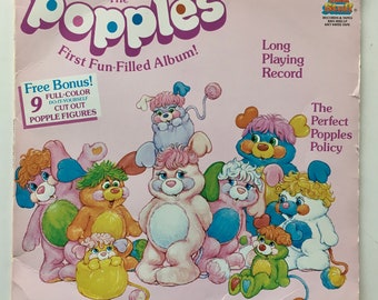 The Popples - The Perfect Popples Policy Vinyl Record Album, Kid Stuff KKS-1022, 1986, Original Pressing