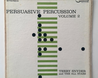 Persuasive Percussion: Volume 2  LP Vinyl Record Album, Command - RS 808 SD, Jazz, Lounge, 1960