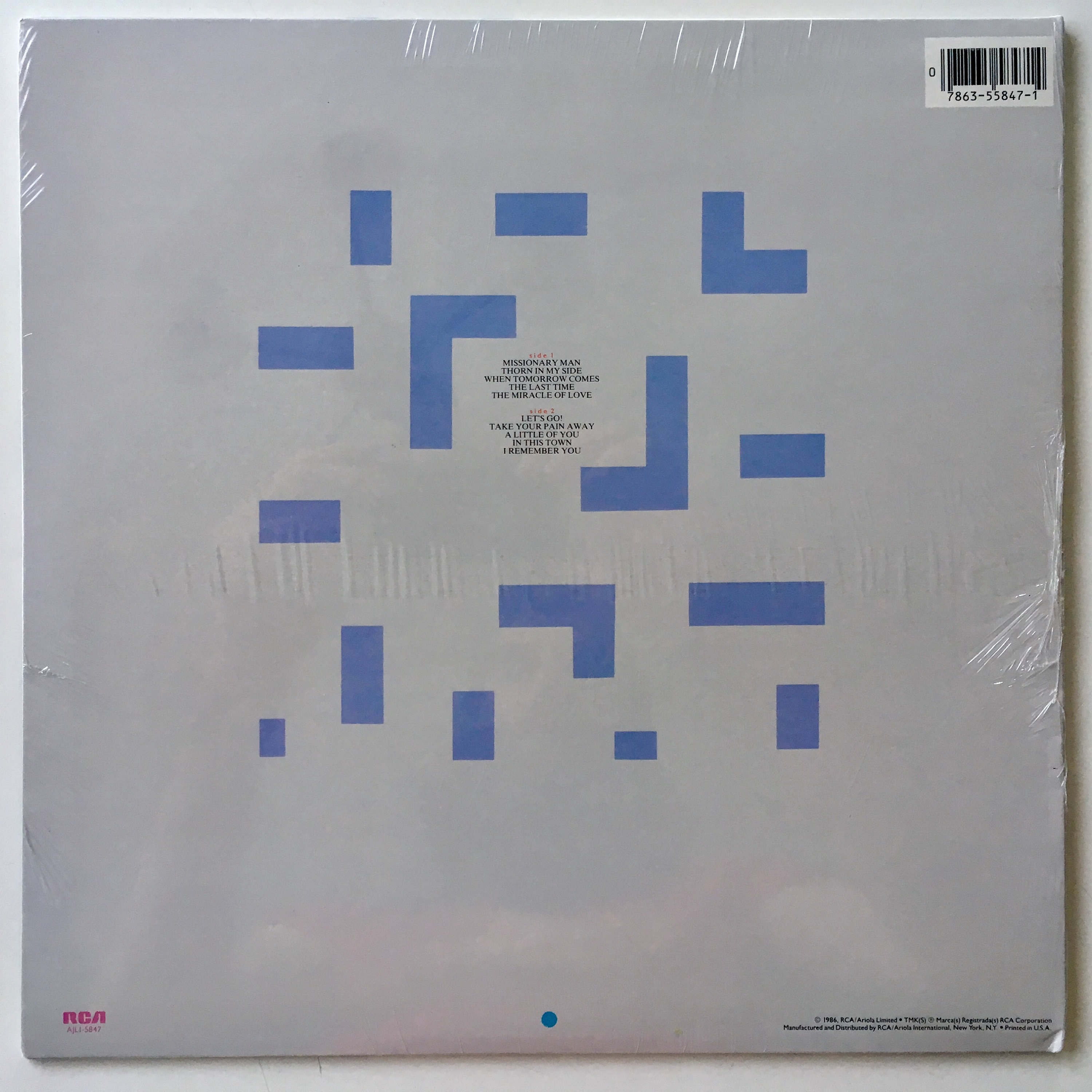 Eurythmics - Revenge SEALED LP Vinyl Record Album, RCA - AJL1-5847
