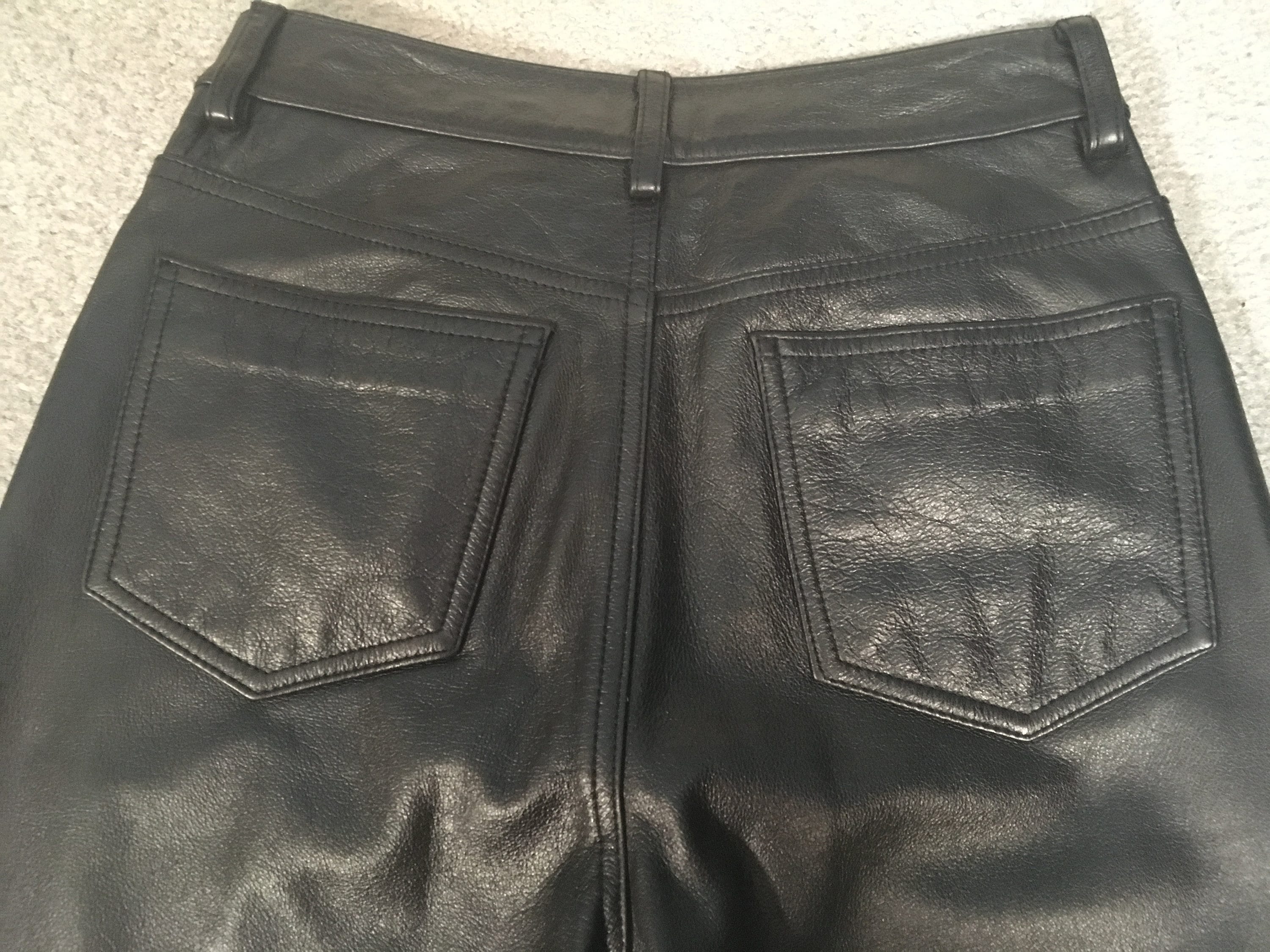 Black Leather Pants - Wilsons Leather Maxima, Size 26 / 2 - Etsy