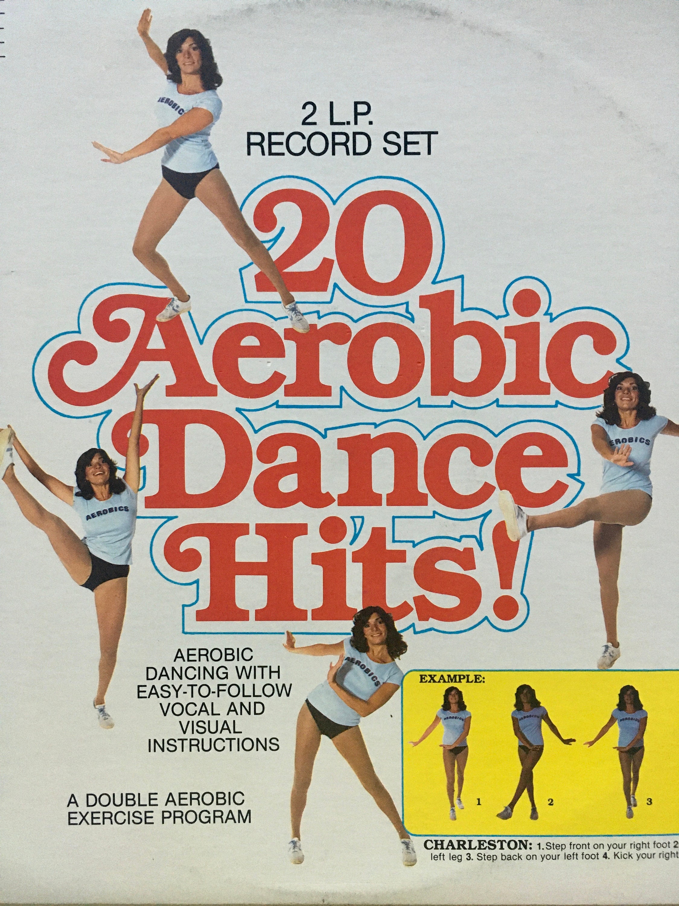 20 Aerobic Dance Hits! Double LP Vinyl Record Album, Parade