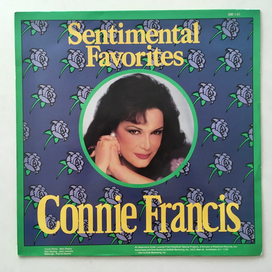 Connie Francis - Sentimental Favorites LP Vinyl Record Album