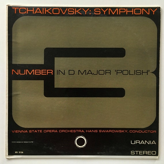 Tchaikovsky: Symphony Number 3 In D Major 'Polish' LP Vinyl Record Album, Urania Records - US 5126, Classical, Original Pressing