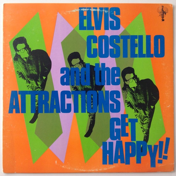エルヴィス・コステロとザ・アトラクションズ ゲット・ハッピー!! LP