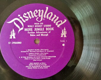ジャングルブック LP ビニールレコードアルバム、ディズニーランド