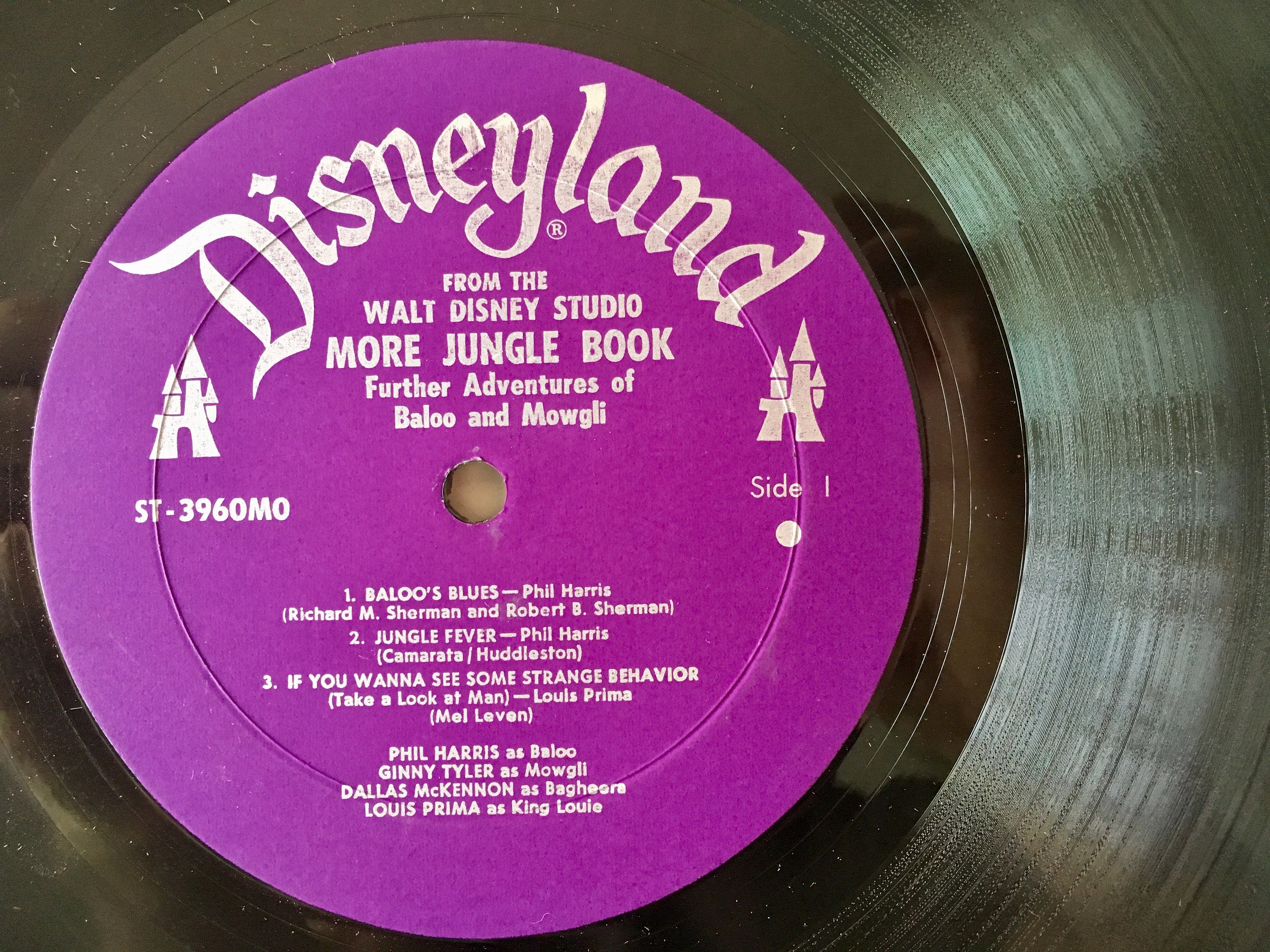 ジャングルブック LP ビニールレコードアルバム、ディズニーランド