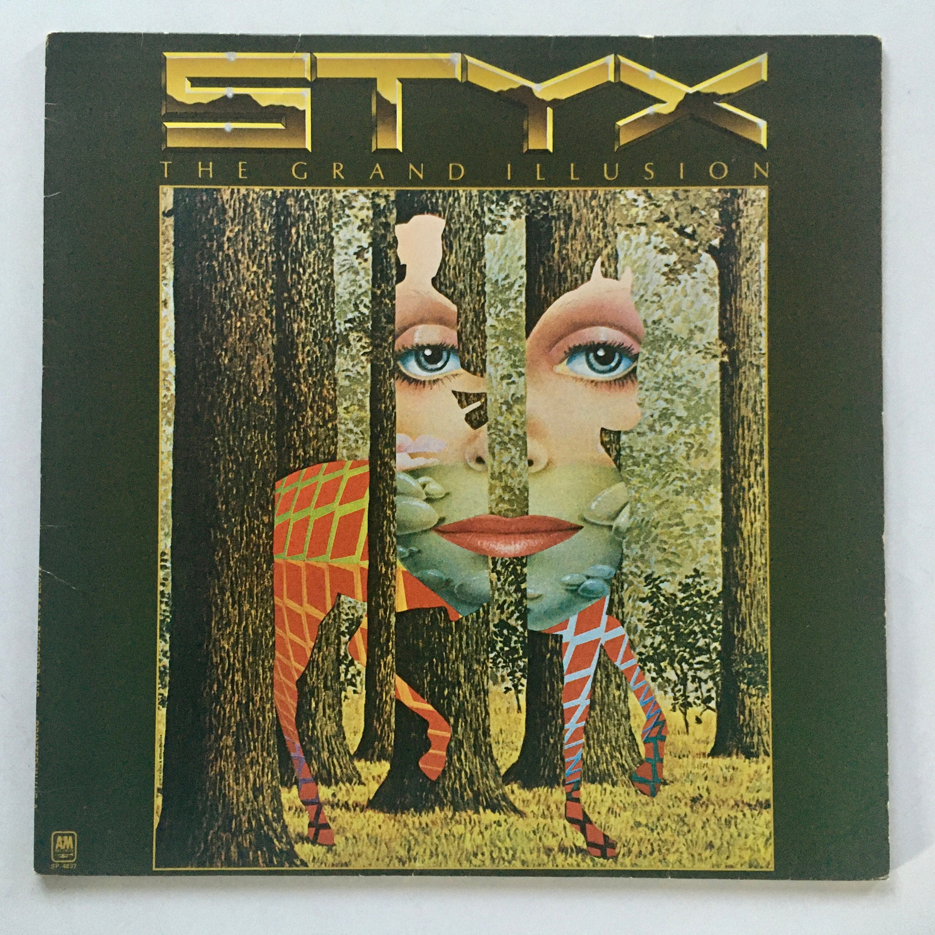 Styx - the Grand Illusion LP Vinyl Record Album With Poster, A&M